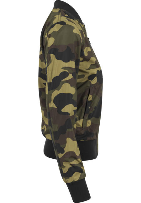 Urban Classics Women's Light Bomber Jacket, Camo