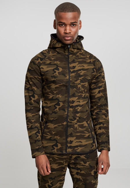 Urban Classics Men's Camo Zip Hoodie