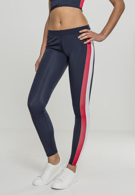Urban Classics Side Stripe women's leggings, Navy