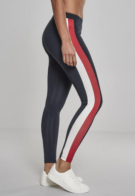 Urban Classics Side Stripe women's leggings, Navy