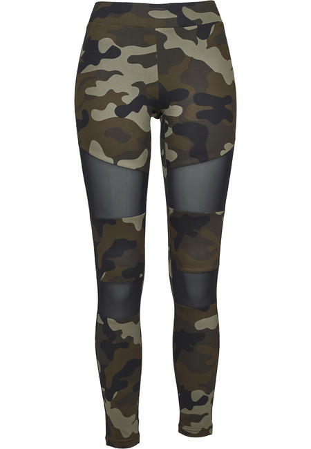 Urban Classics Tech Mesh damen Leggings, woodcamo