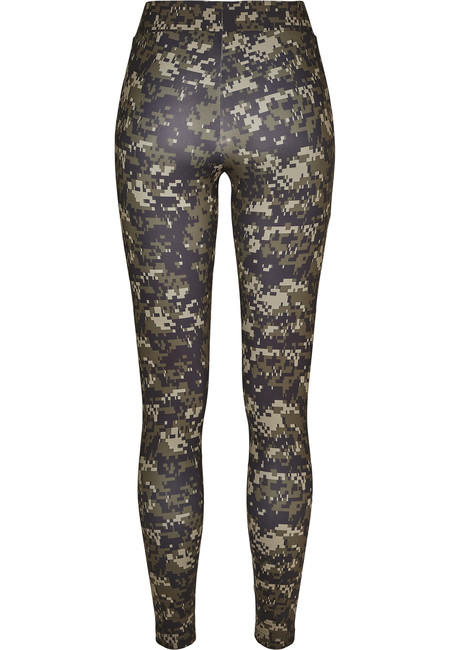 Urban Classics dámske legíny Tech Mesh, wood digital camo