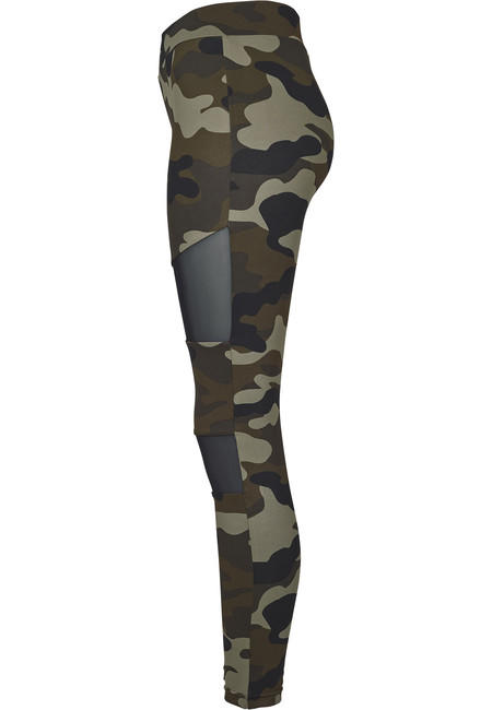 Urban Classics Tech Mesh damen Leggings, woodcamo