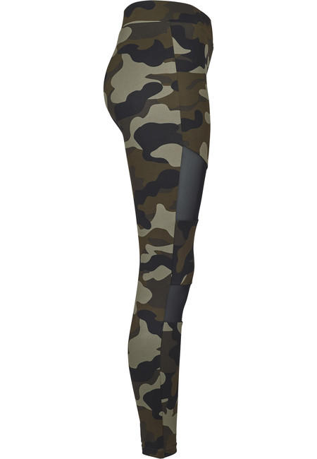 Urban Classics Tech Mesh damen Leggings, woodcamo