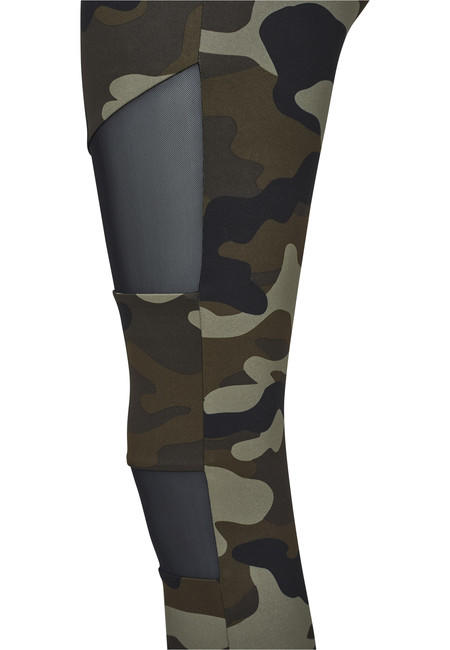 Urban Classics Tech Mesh damen Leggings, woodcamo