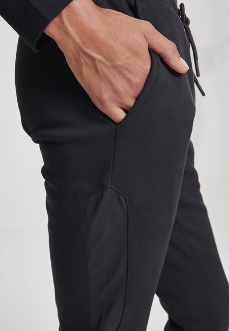 Urban Classics Tech Mesh Side Stripe γυναικεία φόρμα, μαύρη