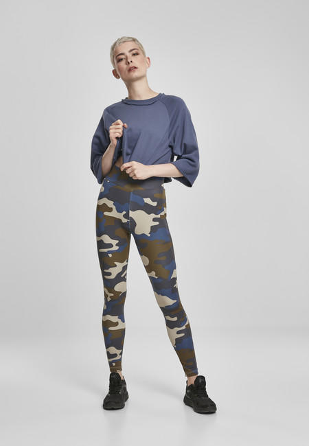 Urban Classics Camo Tech γυναικείο Leggings, olive camo