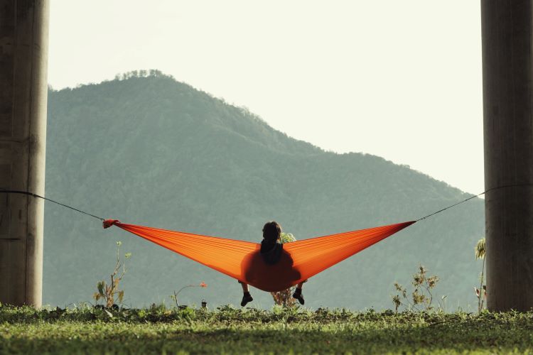 Ticket To The Moon Lightest Hammock, Navy Blue
