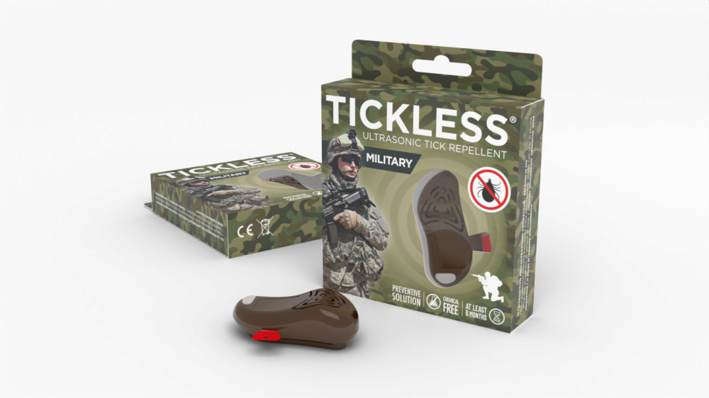 Tickless Military Ultraschall-Zeckenvertreiber braun