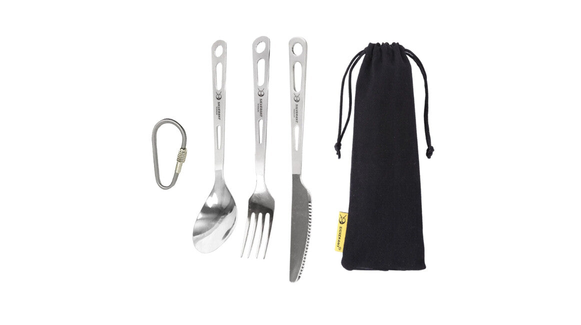 Silverant Titanium Besteck mit sandgestrahltem Griff