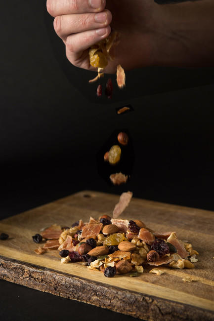 Adventure Menu Trail Mix Cranberry, Turkey jerky, Wallnuts 100 g