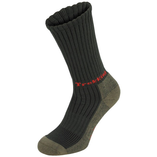 Fox Lusen wandersocken mit frotteesohle, od grün
