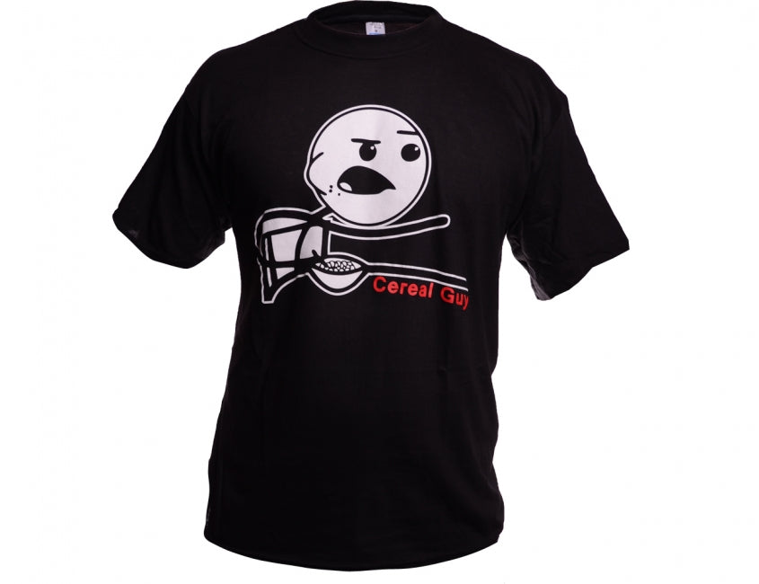 O&T T-Shirt Funny vtipne cereal guy, schwarz