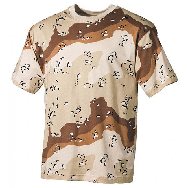MFH BW Tarnmuster-T-shirt 6 col desert, 160g/m2
