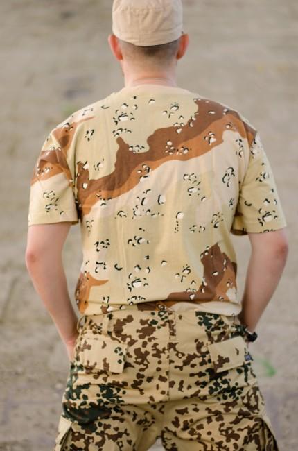 MFH Camo Pattern 6 Color Desert T-Shirt, 160g/m2