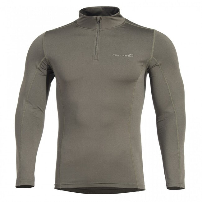 Pentagon T-Shirt so zipsom Pindos 1/2, olive green
