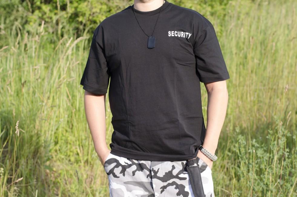 MFH T-Shirt Security 160g/m2, schwarz
