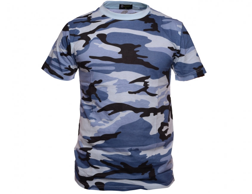 O&T T-Shirt Andskin vzor skyblue