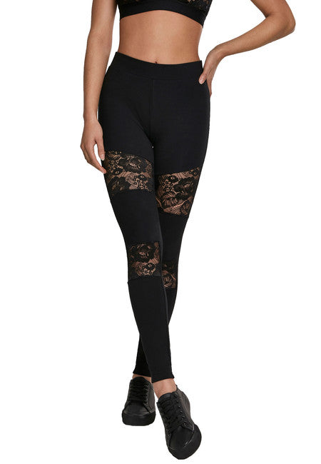 Urban Classics dámske Laces Inset legíny