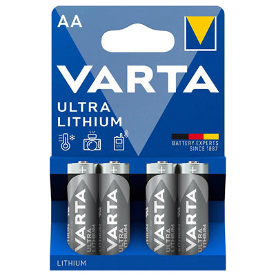 Varta Ultra Lithium AA / Mignon Batterie 4 Stück
