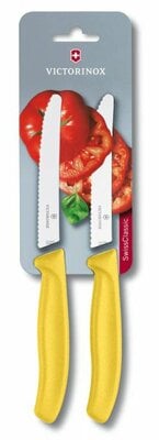 Victorinox Swiss Classic 2-teiliges Tomatenmesserset, gelb