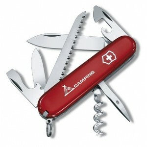 Victorinox Camper multifunkčný nôž 91 mm, červená, kempingový motív, 13 funkcií