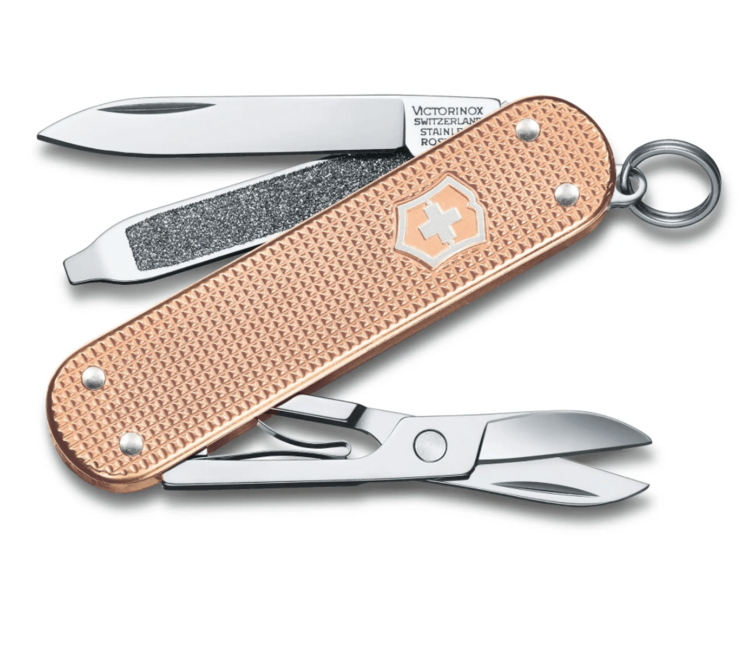 Victorinox Classic Colors Alox Fresh Peach multifunkčný nôž 58 mm, oranžová, 5 funkcií