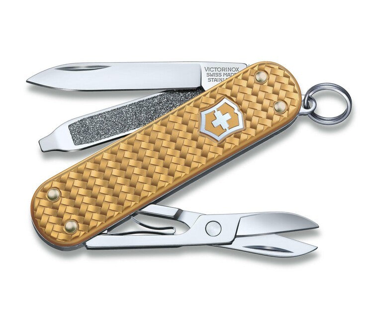 Victorinox Classic SD Precious Alox Brass Gold multifunkčný nôž 58mm, zlatá mosadz