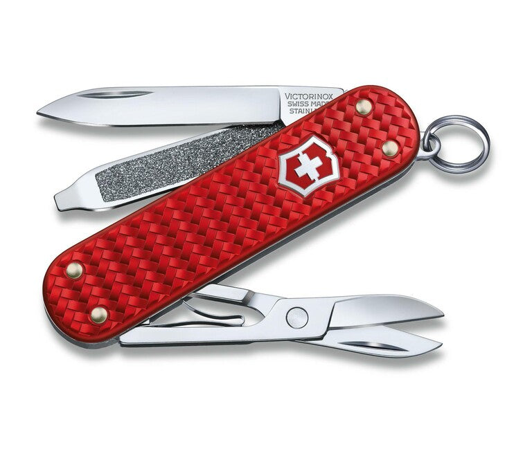 Victorinox Classic SD Precious Alox Iconic Red multifunkčný nôž 58mm, červená