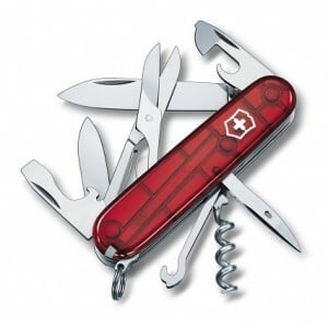 Victorinox Climber multifunkčný nôž 91 mm, transparentná červená, 14 funkcií