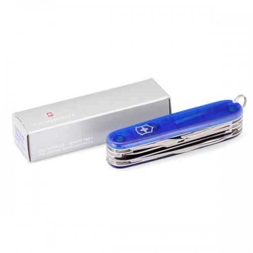 Victorinox Huntsman taschenmesser transparent 91mm blau