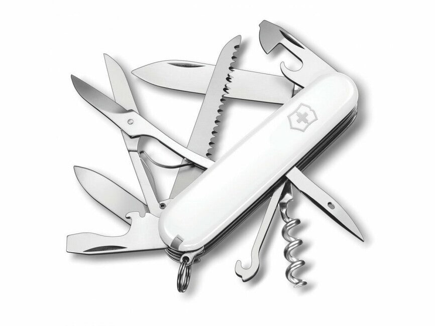 Victorinox Huntsman multifunkčný nôž 91 mm, biela, 15 funkcií, blister