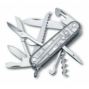 Victorinox Huntsman SilverTech multifunkčný nôž 91mm, transparentná, 15 funkcií, blister