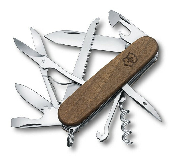 Victorinox Huntsman Wood multifunkčný nôž 91 mm, orechové drevo, 13 funkcií