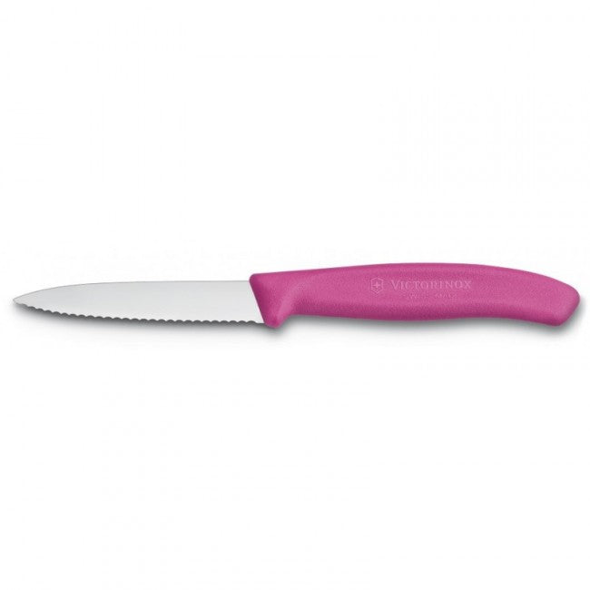 Victorinox kuchynský nôž univerzálny, zúbkový ružový