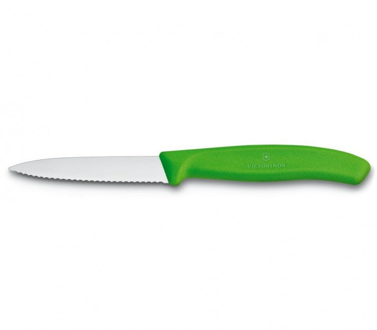 Victorinox kuchynský nôž univerzálny, zúbkový zelený