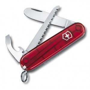 Victorinox My First multifunkčný nôž pre deti, transparentná červená, 9 funkcií