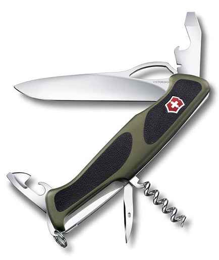 Victorinox RangerGrip 61 multifunkčný nôž 130 mm, zeleno-čierna, 11 funkcií