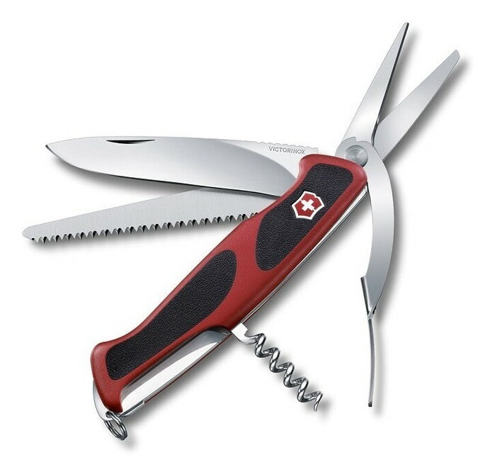 Victorinox RangerGrip 71 Gardener multifunkčný nôž 130 mm, čierno-červená, 7 funkcií