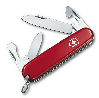 Victorinox Recruit Red multifunkčný nôž 84 mm, červená, 10 funkcií
