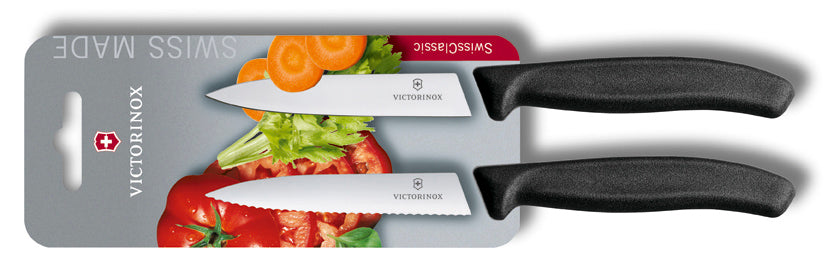 Victorinox set 2 lúpacích nožov, čierny