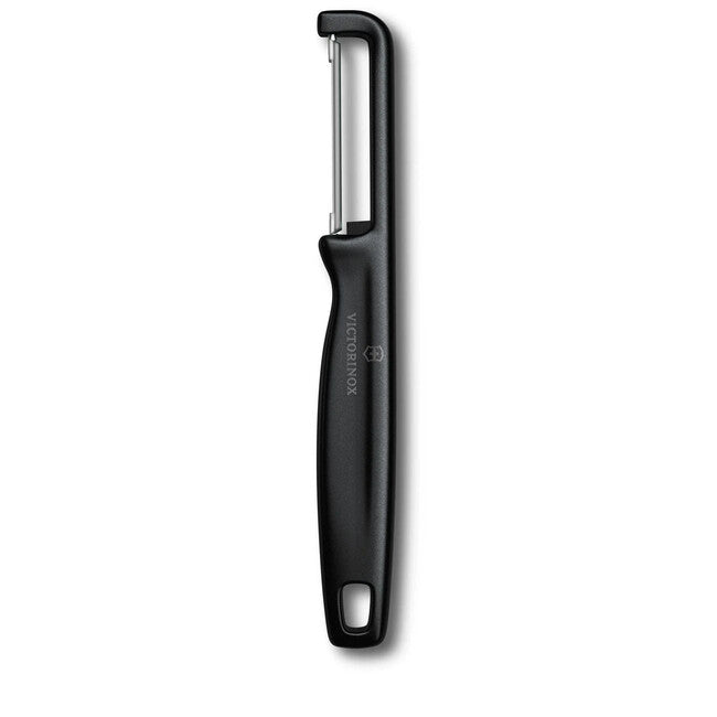 Victorinox Iota Peeler Schäler mit glatter Klinge, schwarz