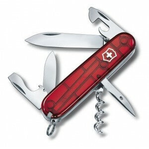 Victorinox Spartan multifunkčný nôž 91 mm, transparentná červená, 12 funkcií, blister