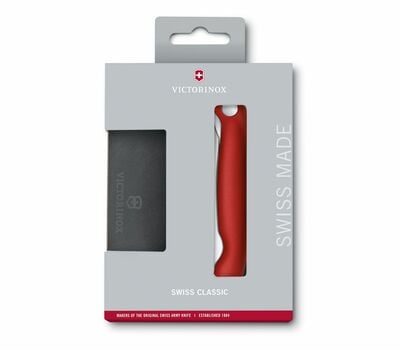 Victorinox Súprava s nárezovou doskou Swiss Classic, červená