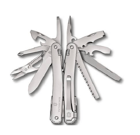 Victorinox Swiss Tool Spirit MX Clip multifunkčný nástroj, strieborný, 24 funkcií