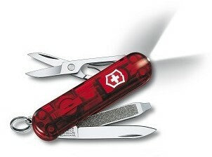 Victorinox SwissLite Ruby multifunkčný nôž 58 mm, transparentná tmavočervená, 7 funkcií