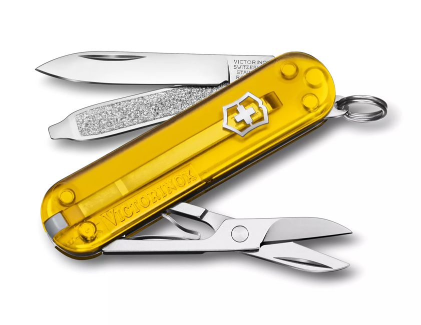 Victorinox Vreckový nôž Classic SD Transparent, žltá