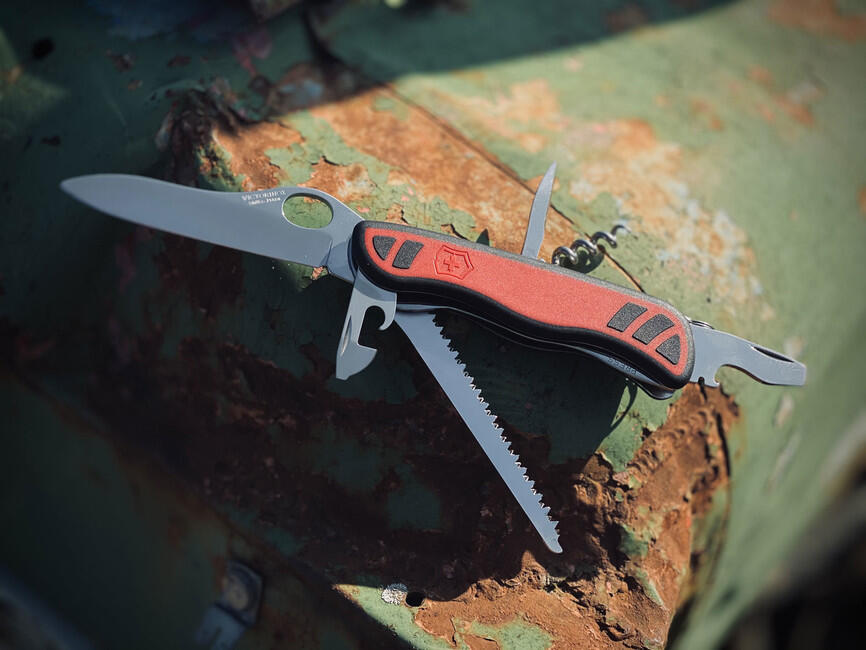 Victorinox Forester Pocket Knife, Red-Black, 111mm