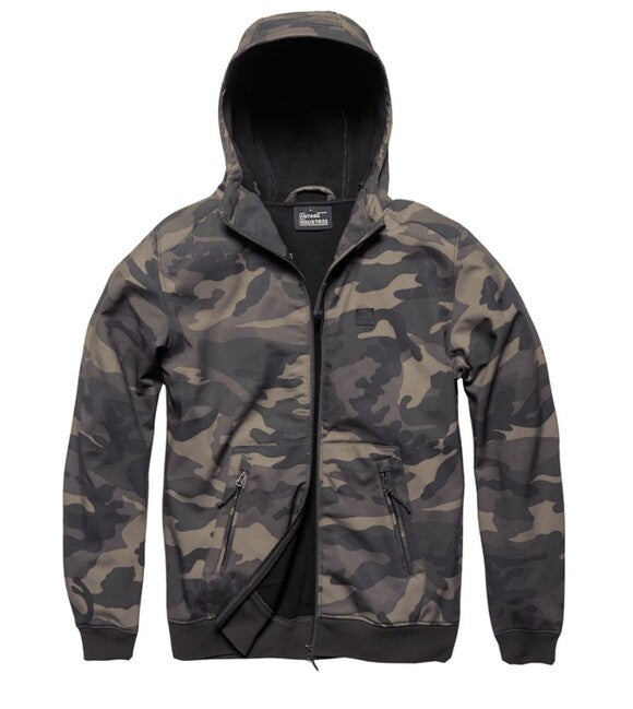 Vintage Industries Ashore Softshell Jacke, dark camo