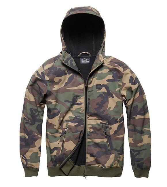 Vintage Industries Ashore Softshell Jacke, woodland camo
